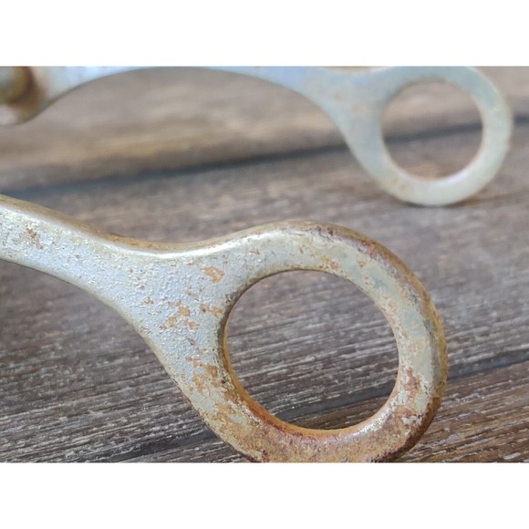 Vintage‎ "American Brand" Horse Bit 6" X 8" With Chain Chin Strap - Picture 5 of 9
